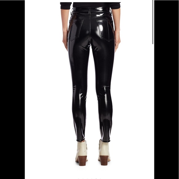 NWT rag & bone Super High Waist Skinny Vinyl Pants - Picture 9 of 16